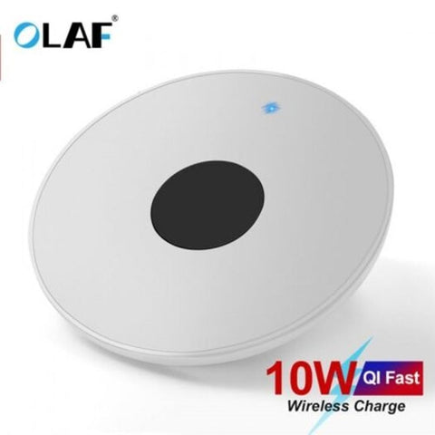 Wireless Charger For Iphone Xs Max 8 Plus 10W Fast Charging Xiaomi Samsung Note 9 White Universal