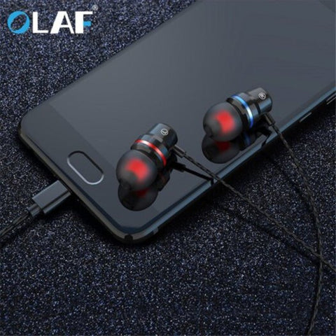 Olafwire Earphone In 4D Sound Good Voice Bluetooth Sport For Type C Interface Phone Black