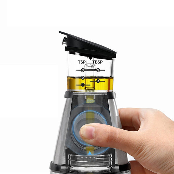 Olive Oil Dispenser Bottle For Kitchen With Measurement Scale Cooking Oil & Vinegar Dispensers
