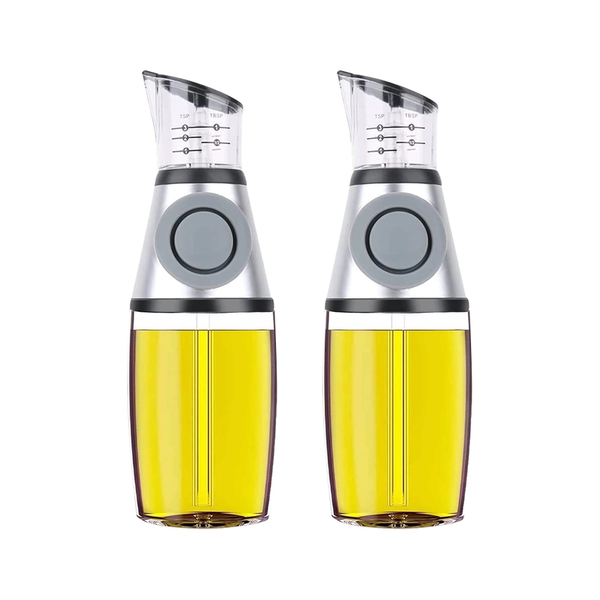 Olive Oil Dispenser Bottle For Kitchen With Measurement Scale Cooking Oil & Vinegar Dispensers