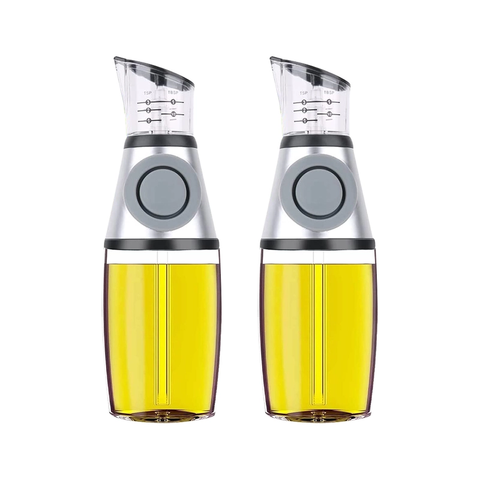 Olive Oil Dispenser Bottle For Kitchen With Measurement Scale Cooking Oil & Vinegar Dispensers