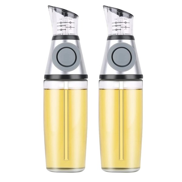Olive Oil Dispenser Bottle For Kitchen With Measurement Scale Cooking Oil & Vinegar Dispensers