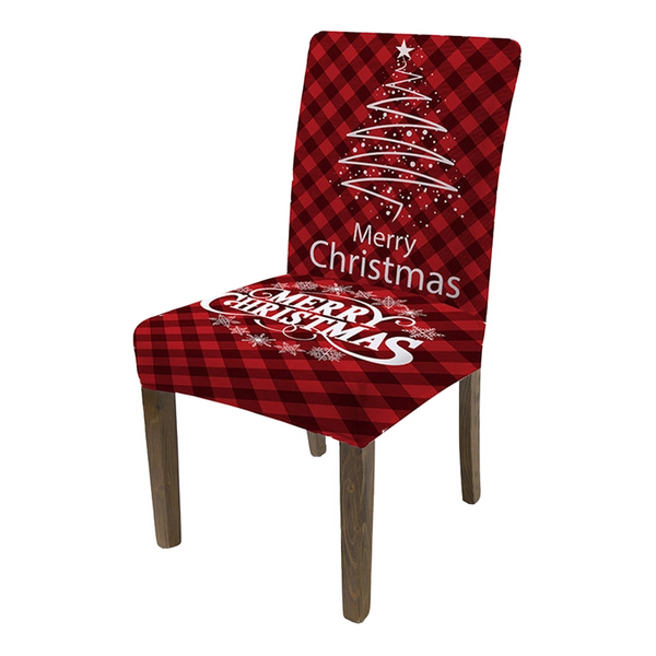 Onepiece Christmas Stretch Dining Room Chair Protector Cover Slipcovers