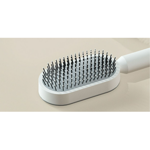 Brushes & Combs One Press Self Cleaning Hair Brush Standing Base Women