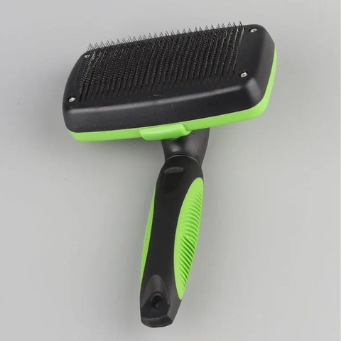 One Key Non Slip Holder Comb Fit Various Pet Hair Removal Self Cleaning Brush Rake Grooming Tool