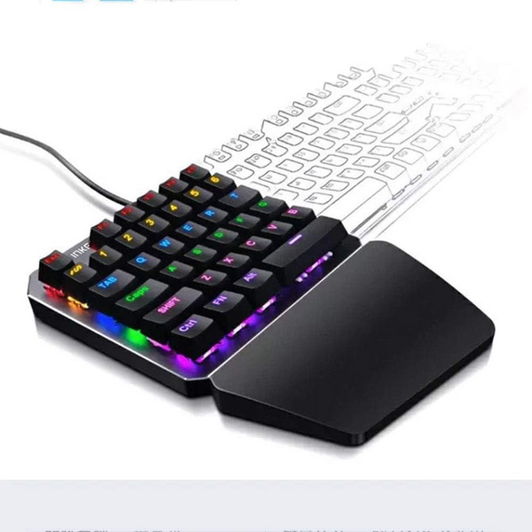 One Single Hand Usb Wired Gamer Keyboard Keyboards & Keypads