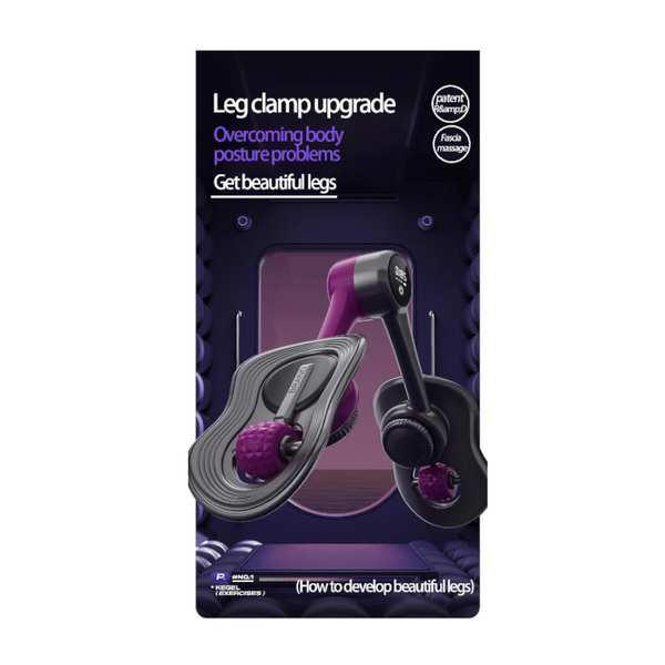 Dark Purple Multi Function Pelvic Floor Muscle Trainer Thigh Trimmer 360 Rotatable Leg Fitness Tool Thigh Exercisers