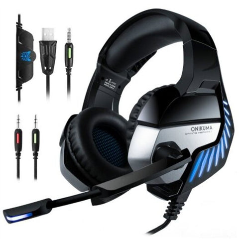 K5 Pro Gaming Headphones Stereo Game Headset With Mic For Ps4 / Pc Headsets