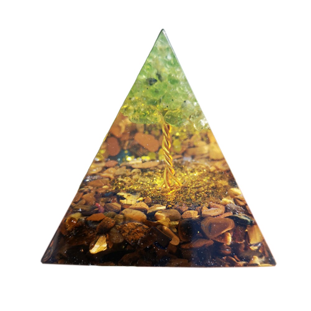 Orgonite Pyramid Chakra Energy Stone Orgone Pyramids Positive Healing Crystal Glass