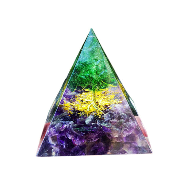 Orgonite Pyramid Chakra Energy Stone Orgone Pyramids Positive Healing Crystal Glass