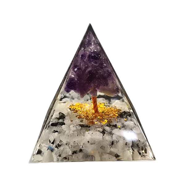 Orgonite Pyramid Chakra Energy Stone Orgone Pyramids Positive Healing Crystal Glass