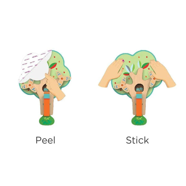 Oribel Vertiplay Wall Toy: Busy Woodpecker Knocker Activity Toys