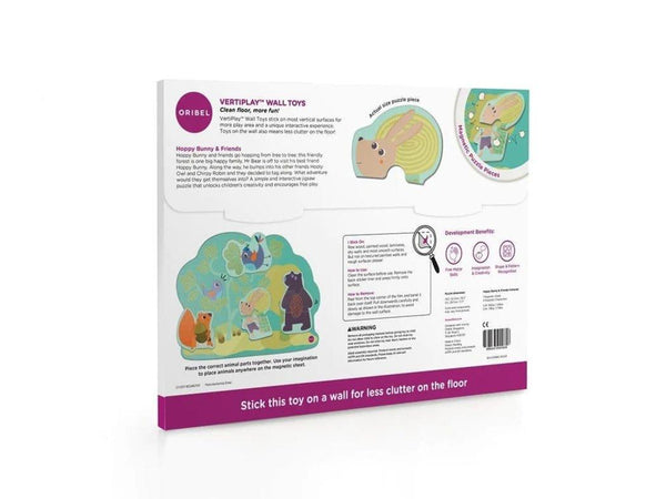 Oribel Vertiplay Wall Toy: Hoppy Bunny And Friends Activity Toys