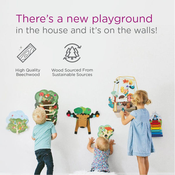 Oribel Vertiplay Wall Toy: Jack & Jill Activity Toys