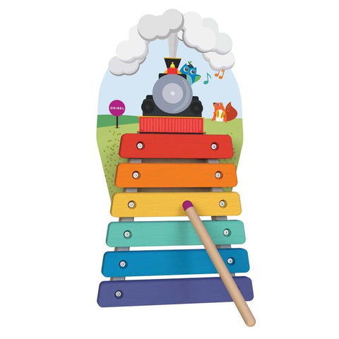 Oribel Vertiplay Wall Toy: Musical Rail Track Xylophone Musical Toys
