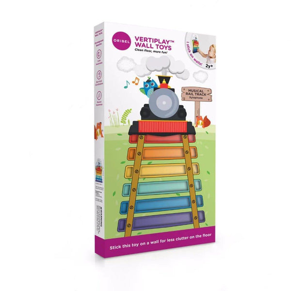 Oribel Vertiplay Wall Toy: Musical Rail Track Xylophone Musical Toys