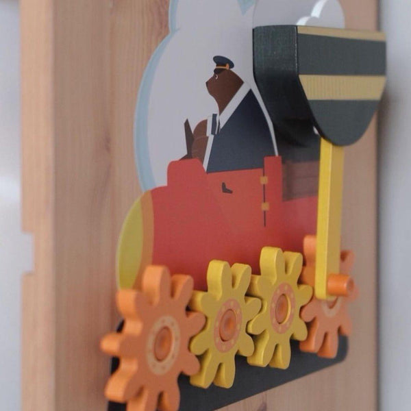 Oribel Vertiplay Wall Toy: Round & Goes Mr. Bear Activity Toys