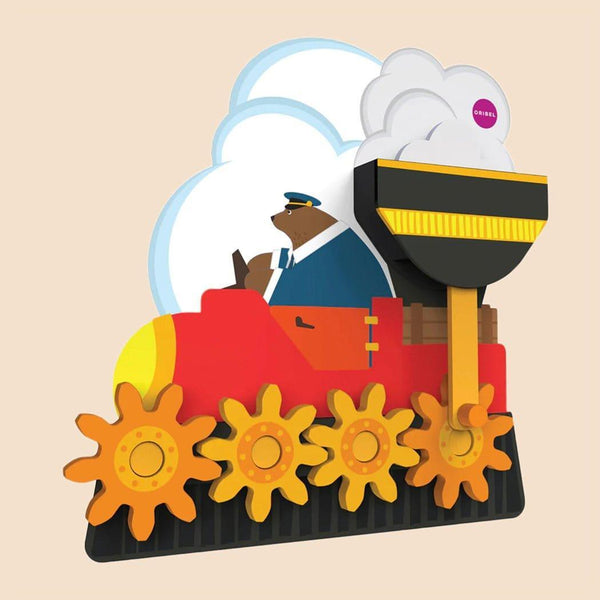 Oribel Vertiplay Wall Toy: Round & Goes Mr. Bear Activity Toys