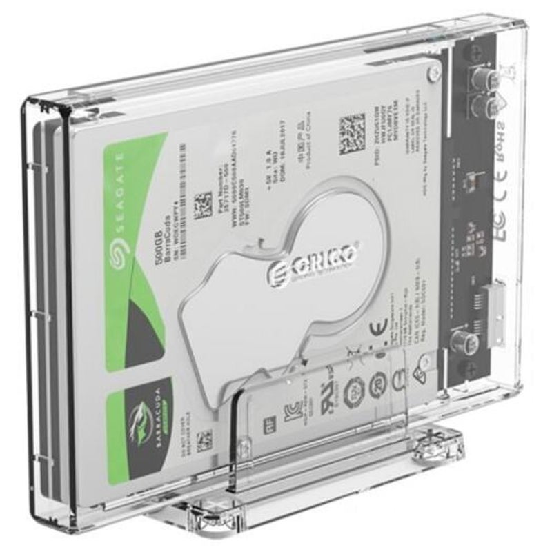 2159U3 2.5 Inch Sata Usb3.0 Mobile Hard Disk Enclosure Transparent Drive Enclosures & Docks