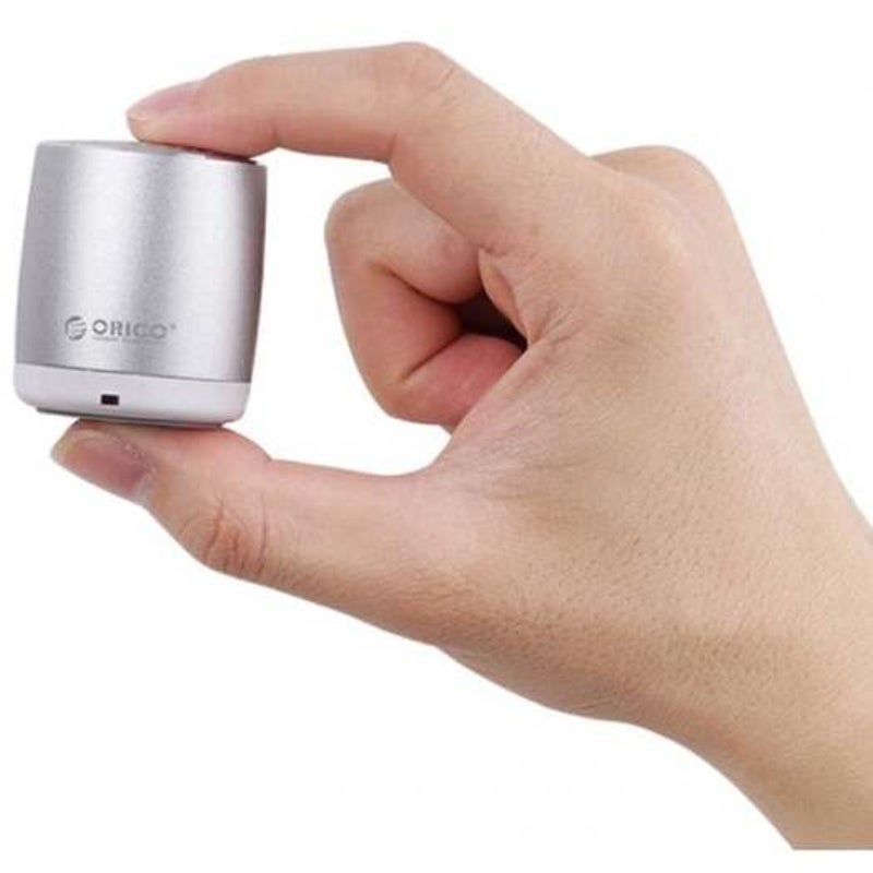 Bs16 Sv Mini Pocket Heavy Bass Wireless Bluetooth Silver Audio Docks & Mini Speakers