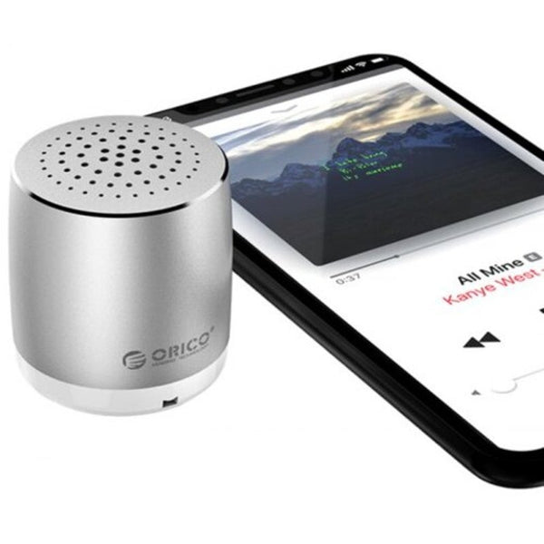 Bs16 Sv Mini Pocket Heavy Bass Wireless Bluetooth Silver Audio Docks & Mini Speakers