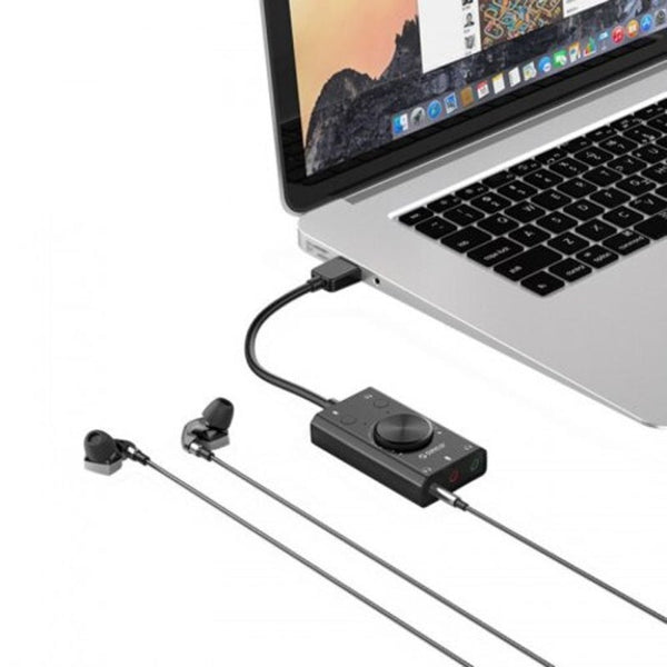 Sc2 Multi Function Driver Free Sound Card For Tablet / Laptop Desktop Audio Black Sound Cards (External)