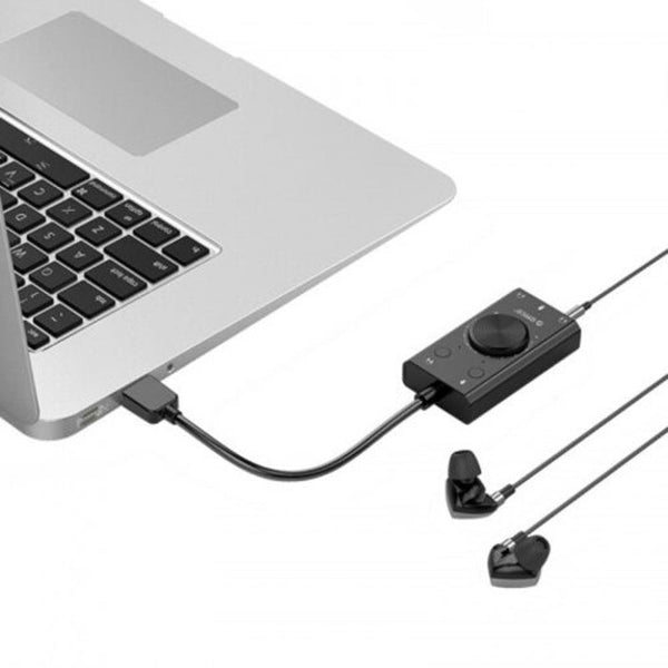 Sc2 Multi Function Driver Free Sound Card For Tablet / Laptop Desktop Audio Black