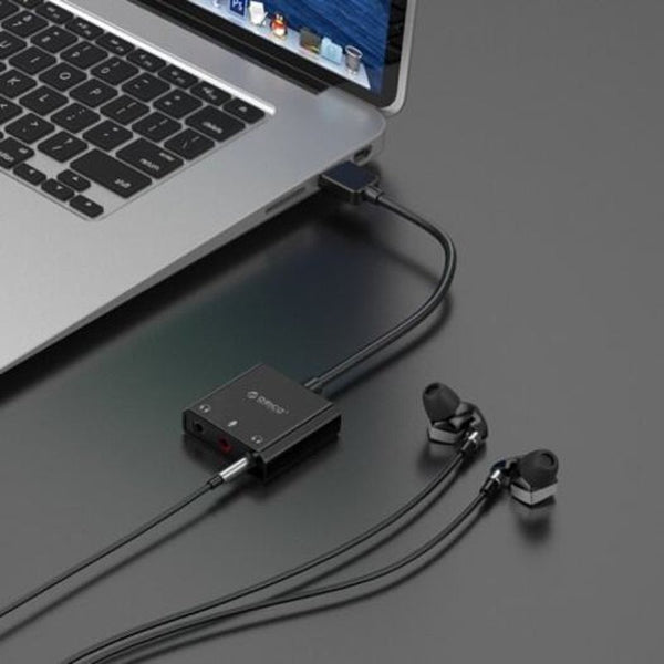 Skt3 Usb External Sound Card For Tablet / Laptop Desktop Audio Black Sound Cards (External)