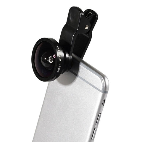 Original 3 In 1 Super Wide Angle 0.4X Fish Eye 180 Degree Macro 10X Photo Lens For Iphone 6S Plus Samsung S7 S6 Edge Mobile Phones Ipad Notebook Pc Ta