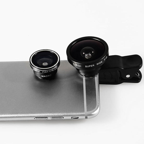 Original 3 In 1 Super Wide Angle 0.4X Fish Eye 180 Degree Macro 10X Photo Lens For Iphone 6S Plus Samsung S7 S6 Edge Mobile Phones Ipad Notebook Pc Ta