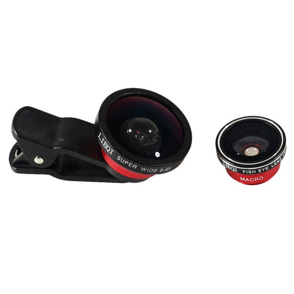 Original 3 In 1 Super Wide Angle 0.4X Fish Eye 180 Degree Macro 10X Photo Lens For Iphone 6S Plus Samsung S7 S6 Edge Mobile Phones Ipad Notebook Pc Ta