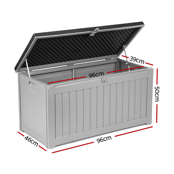 Gardeon Outdoor Storage Box Bench Seat 190L Storage Deck Boxes