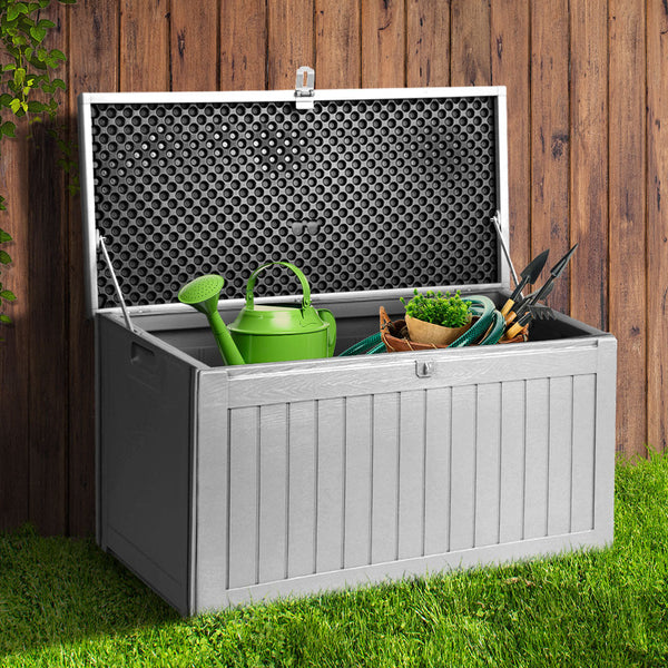 Gardeon Outdoor Storage Box Bench Seat 190L Storage Deck Boxes