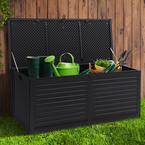 Gardeon Outdoor Storage Box Container Indoor Garden Toy Tool Sheds Chest 490L Storage Deck Boxes
