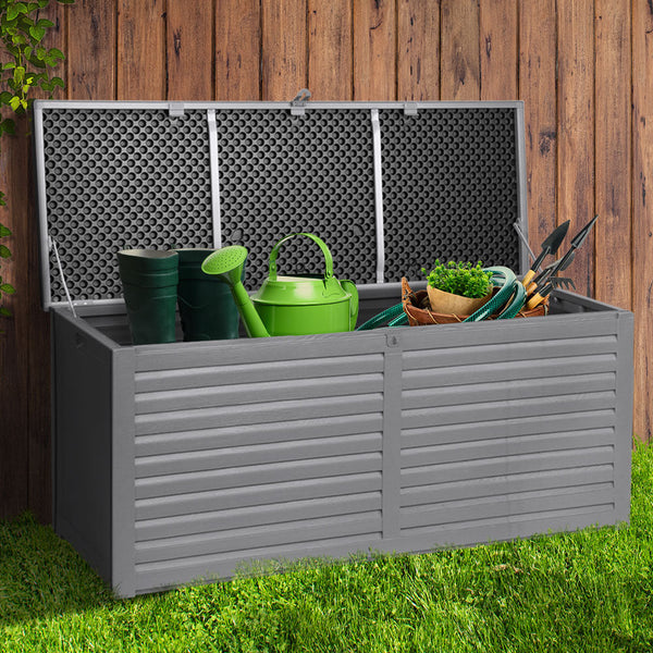 Gardeon Outdoor Storage Box 490L Bench Seat Indoor Garden Toy Tool Sheds Chest Storage Deck Boxes