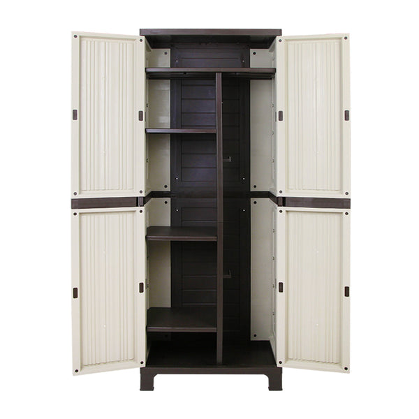 Gardeon Outdoor Storage Cabinet Lockable Cupboard Garage 173Cm Cabinets & Cupboards