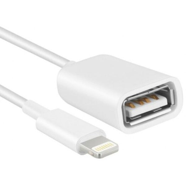 Adapter Cable Premium 8 Pin To Usb Female For Ipad / Iphone Must Over Ios 9.2 White Cables & Adapters