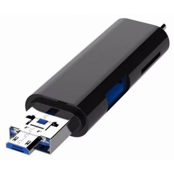 Hub Adapter Supporting / Tf Type C Usb 3.0 Micro With Card Reader Black