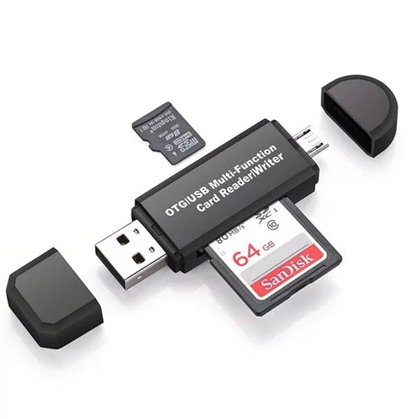 Micro Usbsdtfusb 3 In 1 With Card Reader Adapter Memory Card Readers & Adapters