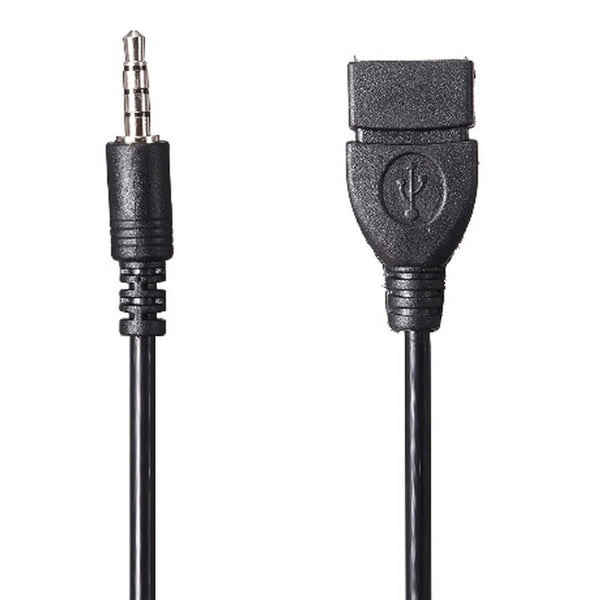 3.5Mm Male Audio Aux Jack To Usb 2.0 Type Female Converter Adapter Cable Cables & Adapters