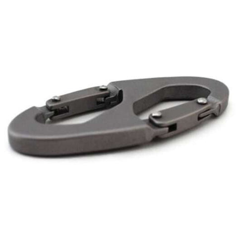 Outdoor 8 Shaped Aluminum Alloy Carabiner Multi Function Fast Hanging Buckle Carbon Gray