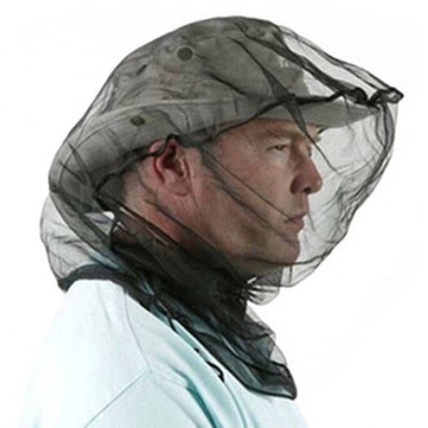 Outdoor Anti Bee Breathable Mesh Face Cover Hat Army Green Hats