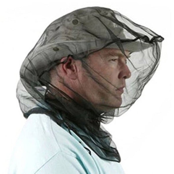 Outdoor Anti Bee Breathable Mesh Face Cover Hat Army Green