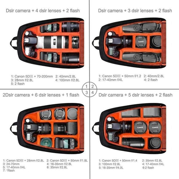Outdoor Backpack Waterproof Bag Camera Cases Bags & Covers