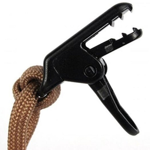 Outdoor Camping Alligator Clip 10Pcs Black Tent & Canopy Accessories