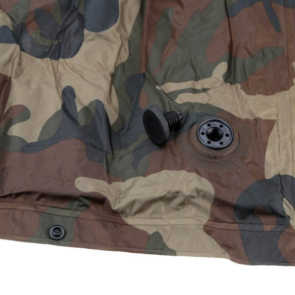 Outdoor Camping Camouflage Automatic Inflatable Mattress One Person Self Inflating Moistureproof Tent With Pillow Army Green Sleeping Mats