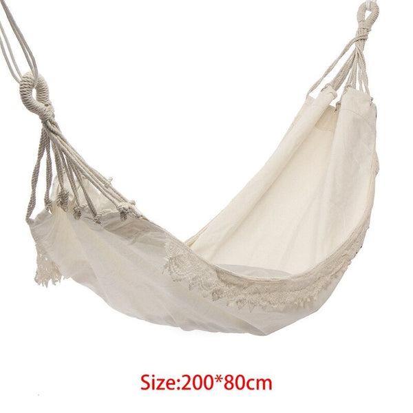 Outdoor Camping Hammock Swing Hanging Chair Garden Decor Patio Chairs