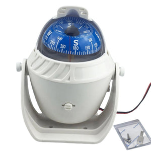 Outdoor Camping Led Light Magnetic Nautical Compass Guide Ball Marine Navigation