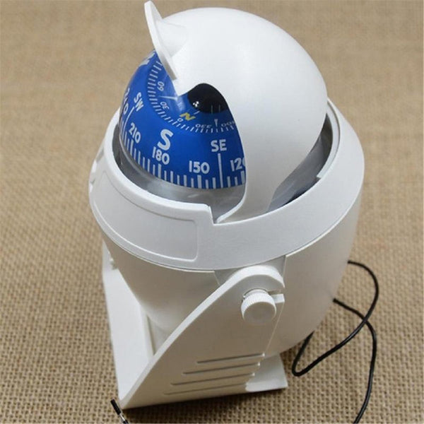 Outdoor Camping Led Light Magnetic Nautical Compass Guide Ball Marine Navigation Compasses
