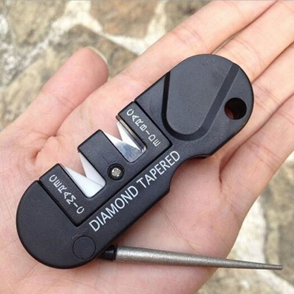 Outdoor Multifunctional Sharpener Rod Black Sharpeners